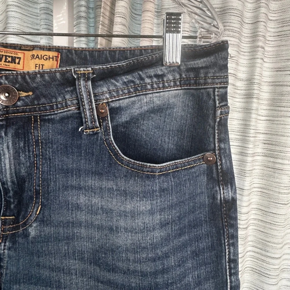 Seven7 Straight Fit Jeans Brown Tint Mens 34x32 SN1364 Denim EUC